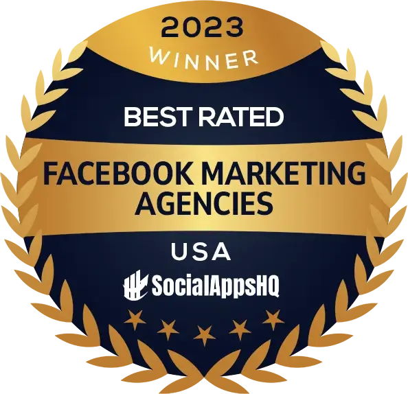 SocialAppHQ best facebook marketing agencies 2023 badge